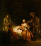 REMBRANDT Harmenszoon van Rijn Joseph Accused by Potiphar's Wife oil painting